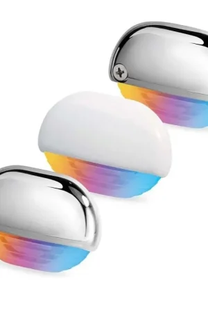 Nuovo Arrivo Luce di Cortesia RGB Hella Marine Stagna IP67 in Plastica Bianca per Nautica e Barche