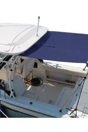 A Buon Prezzo Tendalino estensione T-Top bianco 210/210/150 cm con bracci telescopici in acciaio inox regolabili, pieghevoli e resistenti a velocità fino a 20 nodi. Tessuto impermeabile e UV resistente.