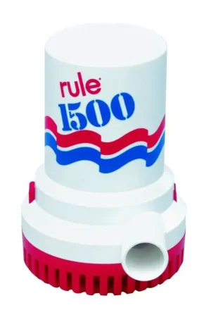 Solo Oggi Pompa Sommersa Rule 1500GPH 12V - Portata 5700 l/h per Medie e Grandi Imbarcazioni