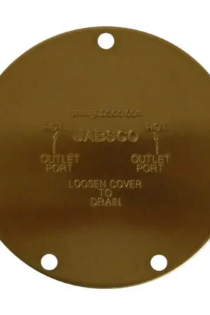 Occasione Coperchio Jabsco 12062-0000 EX 9336 per Barca, Diametro 117.6mm, Spessore 3.5mm, 5 Fori