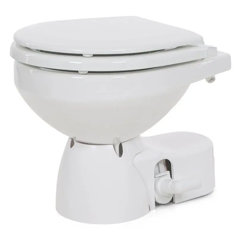WC elettrico Jabsco Quiet E2 Regular 12V con scarico ad acqua di mare e pompa autoadescante PAR-MAX 3 Ultime Pezzi