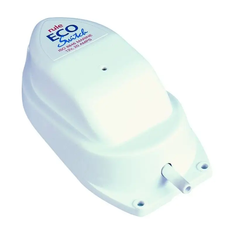 Interruttore automatico Eco per pompa di sentina 12V (0-20 AMPS), ecologico senza mercurio, dimensioni 4,8x15,2x7 cm Prezzo Basso