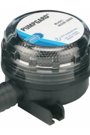 Acquista Ora Filtro Portagomma Jabsco 19mm (3/4") con Prefiltro Pumpgard, Portata max 27 LPM, Pressione max 5 bar - Dimensioni 121x70x57 mm