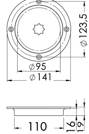 Più Venduto Botola Ispezione Standard con Apertura Rapida in Acciaio Inox 95 mm