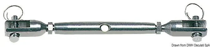 Tenditore Tornito dalla Barra in Acciaio Inox mm 4 Popolare