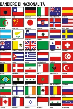 Nuova Collezione Tabella adesiva bandiere int