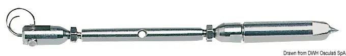 Pagamento Sicuro Tenditore in Acciaio Inox con Terminale per Cavo Parafil 7 mm