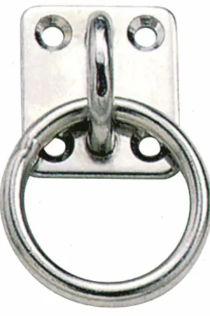 Saldi Anello su Piastra 4 Fori in Acciaio Inox d5mm
