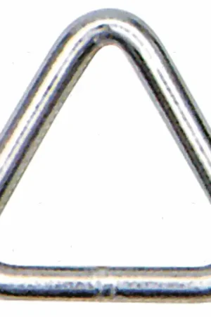 Professionale Anello a Triangolo in Acciaio Inox d5x30mm