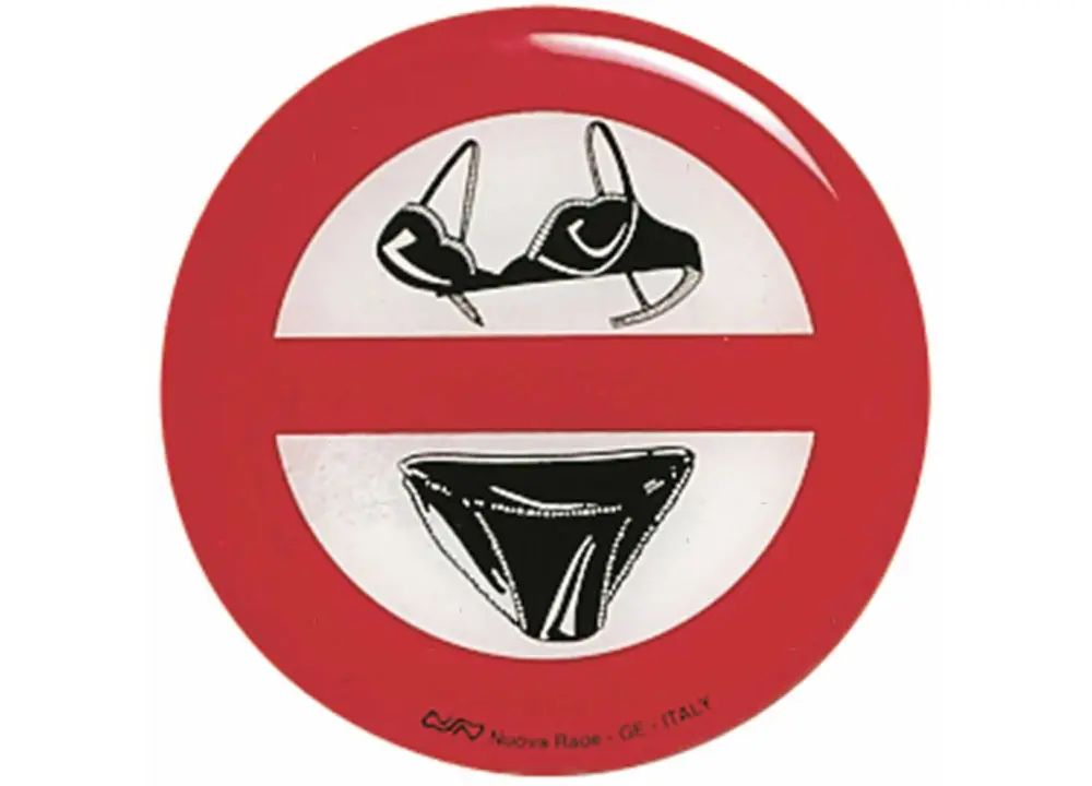 Scelto Dai Clienti Tabella adesiva divieto bikini ril