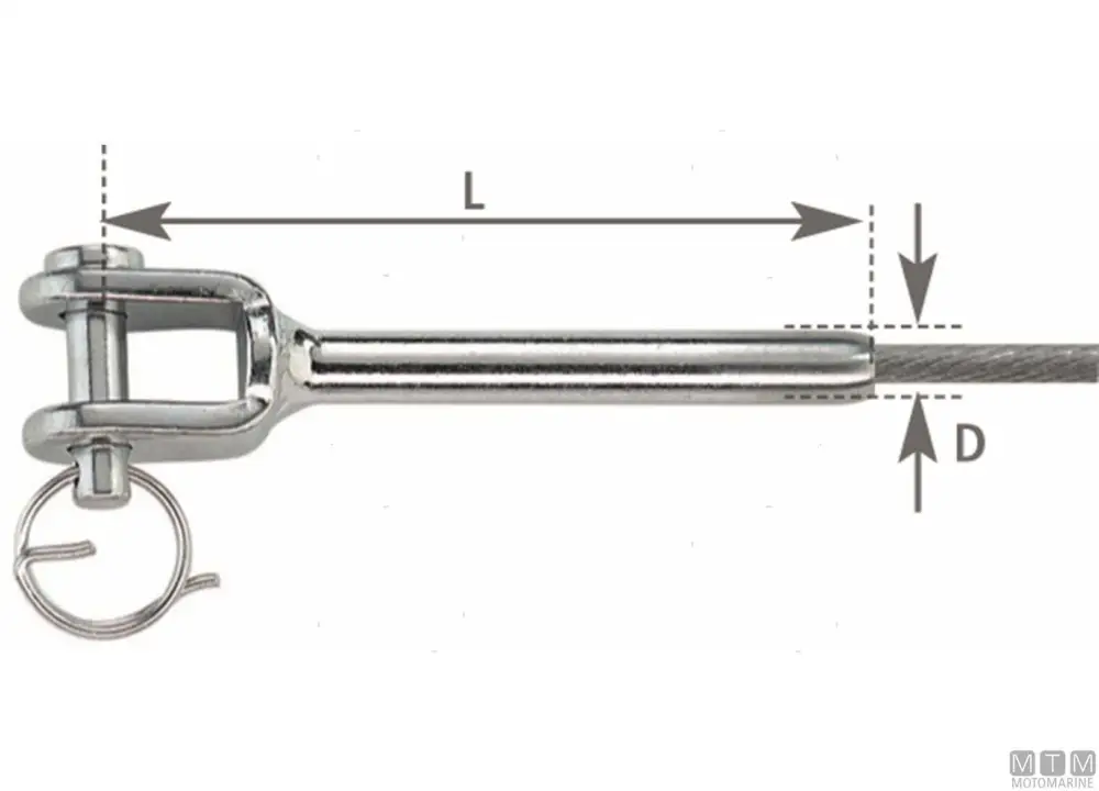 Terminale a pressare forcella d5mm Must-Have