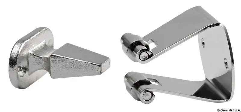 Quantità Limitata Fermaporte con Rullini di Ritegno in Acciaio Inox 37x29 mm