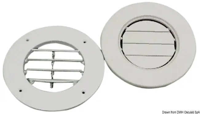 Direttamente Dal Produttore Griglia d'areazione in ABS Bianco 163 mm