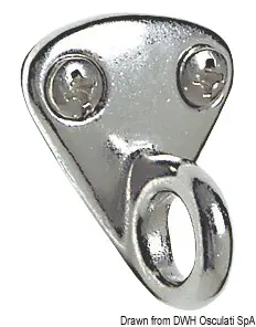 Piastrina inox 27x30 mm Sconto