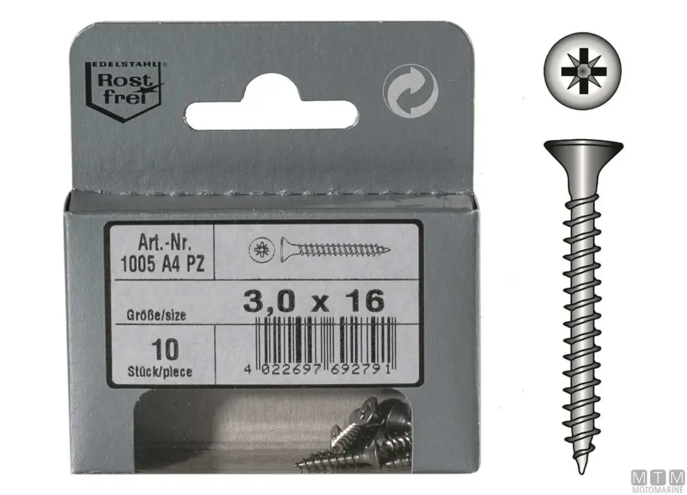 Consegna Rapida Viti legno atf din6112 a4 3x25 12pz