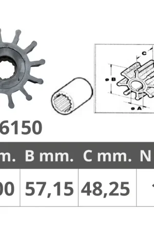 Girante jabsco 13554-6001 Nuova Collezione