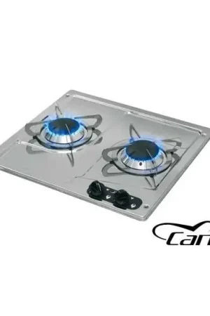 Promozione Fornello Gas 2 Fuoco Incasso Inox Burny2