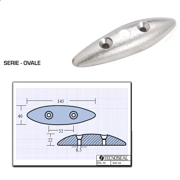 Piastra Flap Serie Ovale Economico