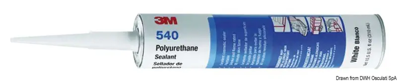 Adesivo poliuretanico bianco 540 3M 310 ml Ultimissimo Modello