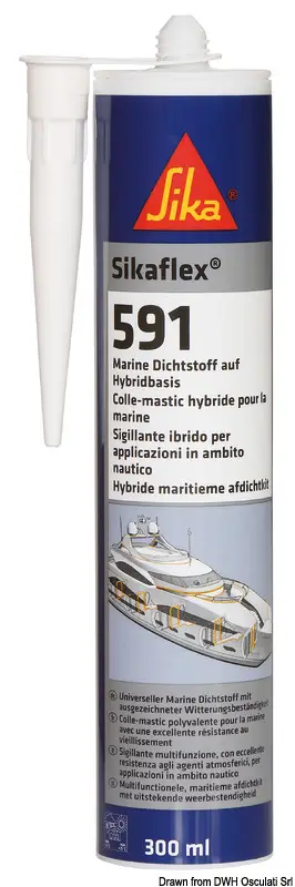 Sigillante a polimeri Sikaflex 591 bianco 300 ml Nuova Collezione