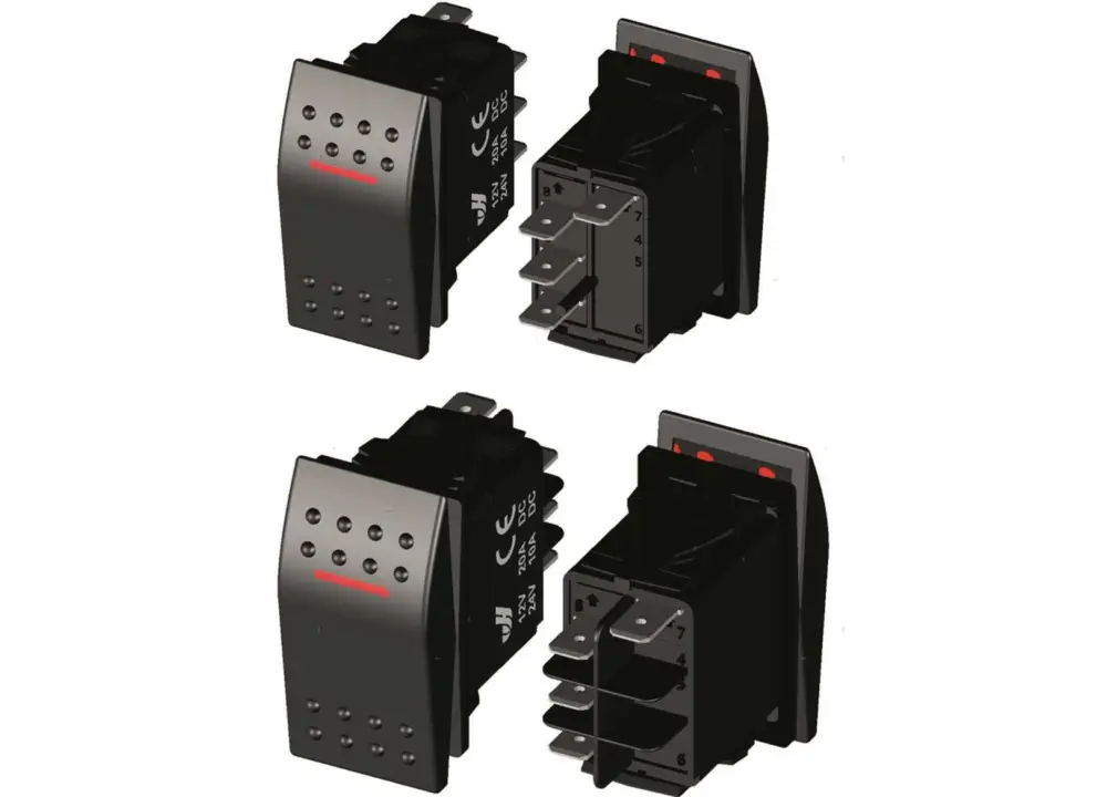 Interruttore on-off red led Occasione