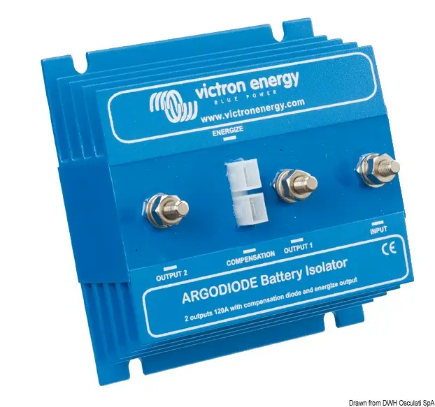Ripartitore di Carica Argodiode 2 Batterie 120 A Consegna Rapida