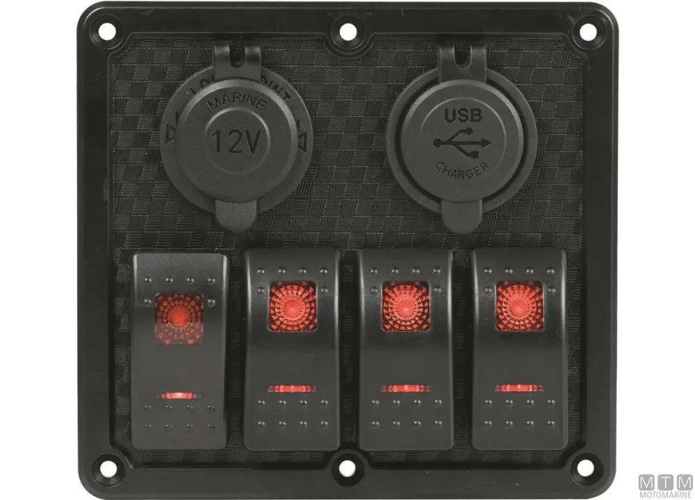 Pannello da6p+usb+presa+volt Spedizione Espresso