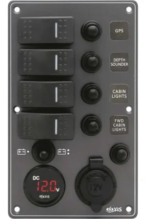 Esclusivo Pannello c7/ip66 4p tester+presa nero