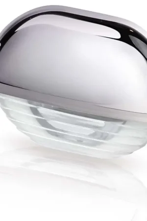 Di Tendenza Luce Cortesia Bianca in Plastica Cromata