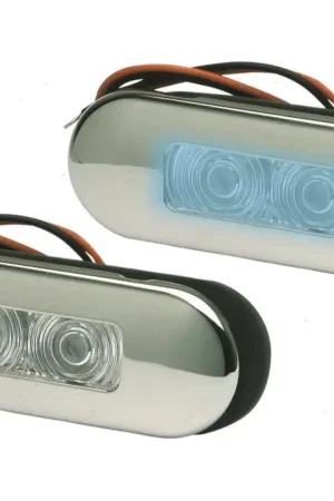 Luce led 12v flush blu ip67 l86 inox Occasione