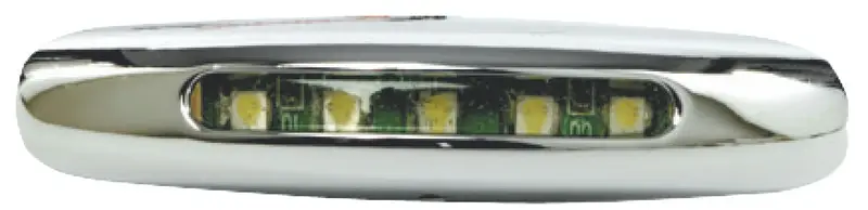 Luce cortesia cromata 5 LED bianchi Affare