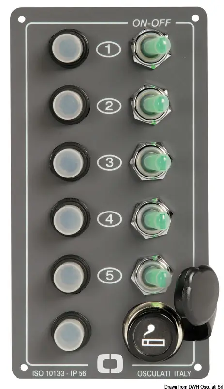 Affare Pannello Elite 5 interruttori + presa accendino