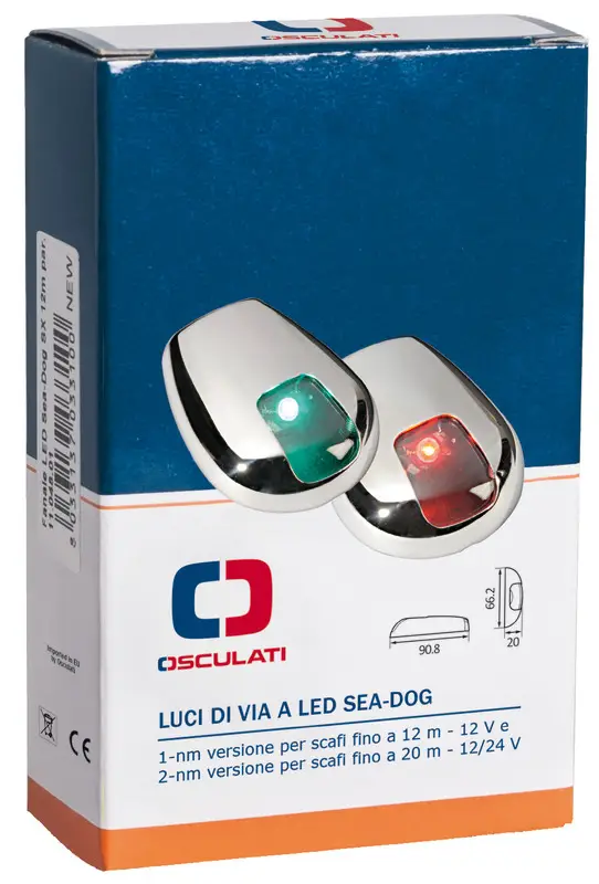 Fanale LED Sea-Dog DX 20 m parete Reso Gratuito