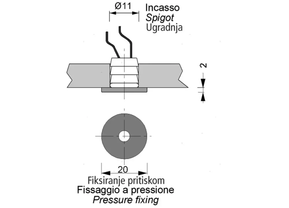 Consegna Rapida Luce cortesia fs apus-r bianca