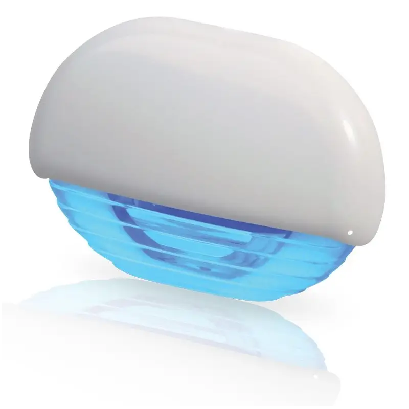 Luce di Cortesia Blu in Plastica Bianca Must-Have
