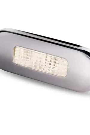 Soddisfatti O Rimborsati Luce Cortesia a Led Oblong Luce a 30° Bianca Cover in Acciaio Satinato