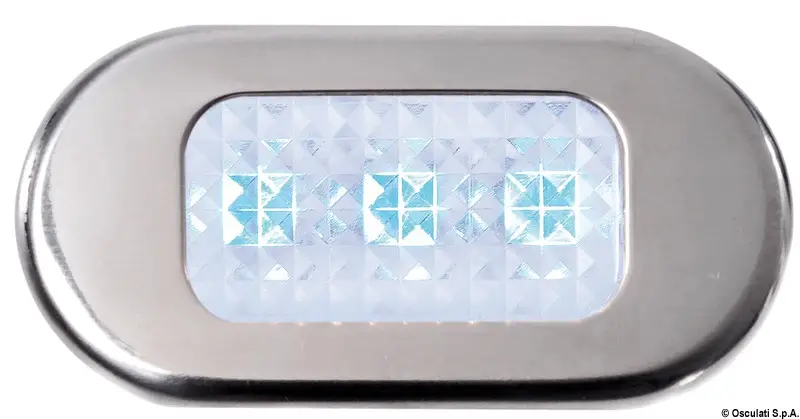 Vendita Finale Luce cortesia inox 3 LED blu