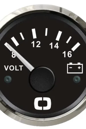Voltmetro 8/16 V nero/lucida A Buon Prezzo