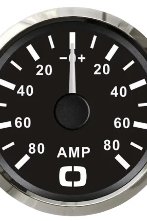 Amperometro con shunt 80 A nero/lucida Miglior Prezzo