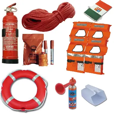 Kit Dotazioni di Sicurezza Entro 3 Miglia 4 o 6 persone Spedito Oggi