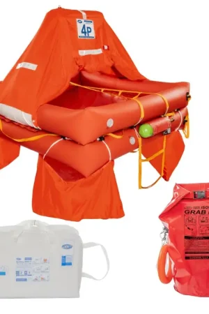 Ordina Subito Zattera di Salvataggio Eurovinil OceanDry 9650 Italia Valigia + Grab Bag 6 Persone oltre le 12 Miglia