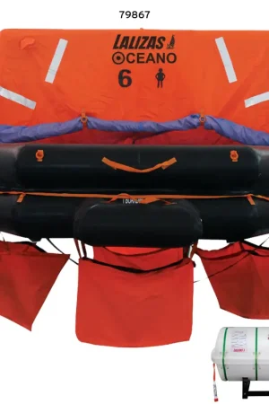 Zattera LALIZAS SOLAS OCEANO,Lanciabile,10 prs,canister (B) Promozione