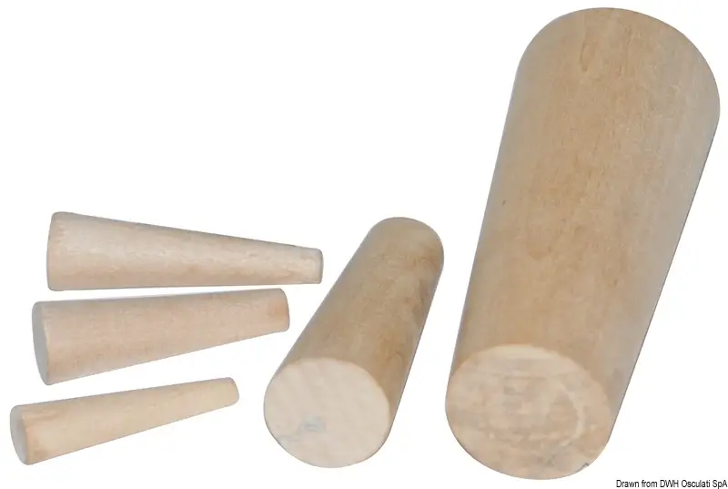 Subito Disponibile Serie di 10 coni in legno 8-38 mm