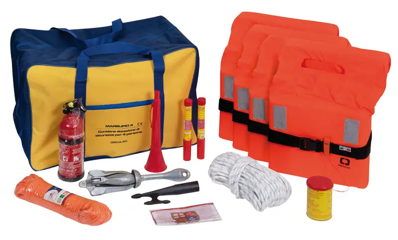 Offerta Kit marsupio 6 persone entro 6 miglia, senza razzi