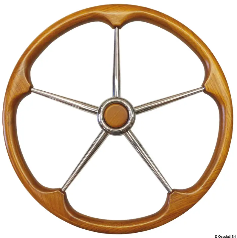 Timone inox teak 500 mm Economico