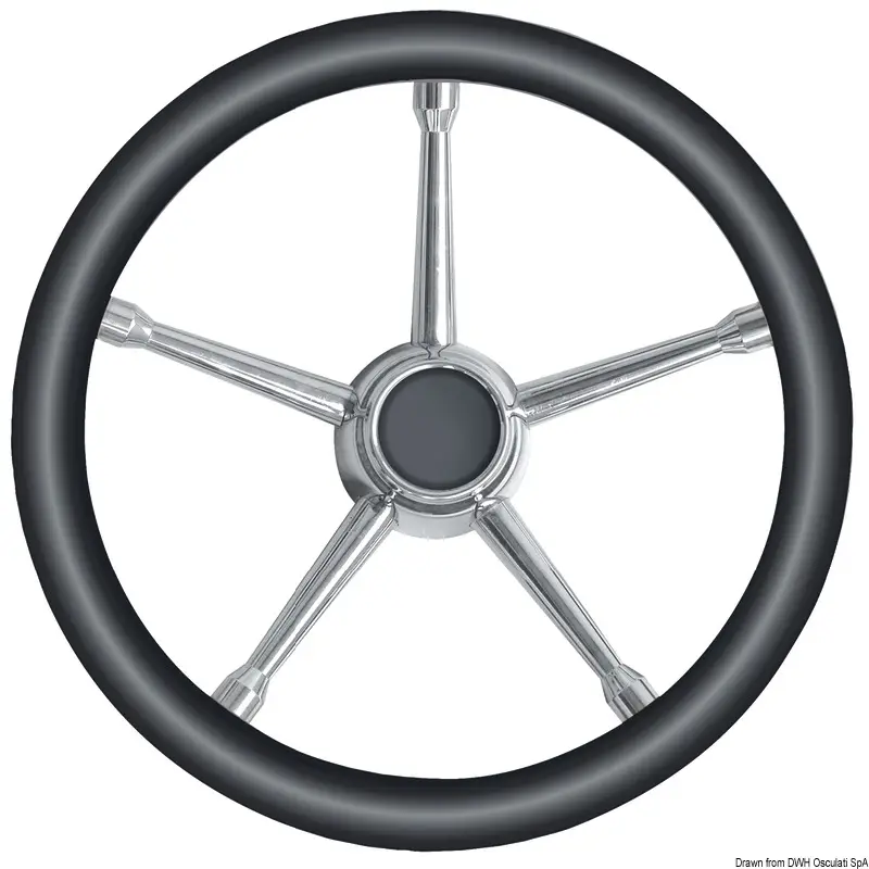 Soddisfatti O Rimborsati Volante A inox/nero 350 mm