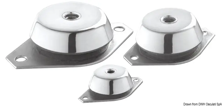 Supporto antivibrante zincato 100 kg Spedizione Espresso