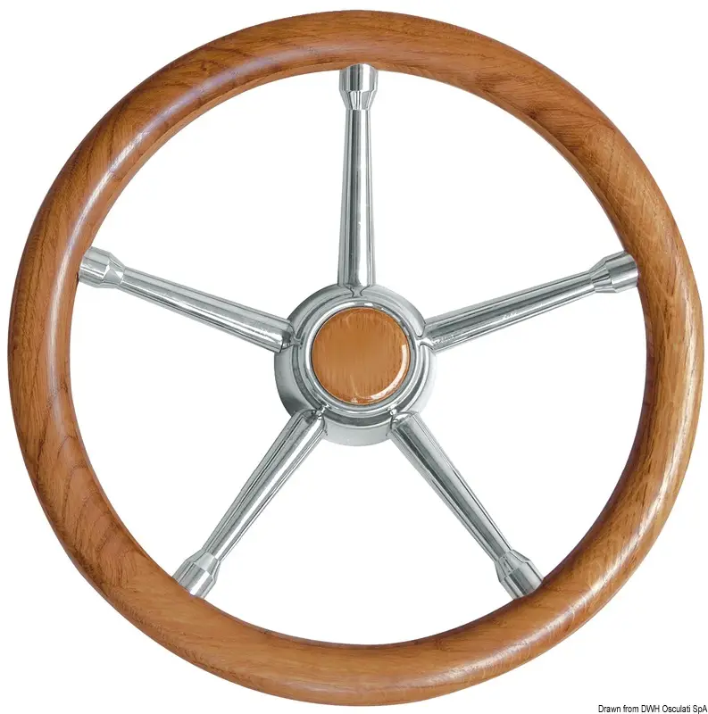 Volante A inox/teak 350 mm Prezzo Conveniente