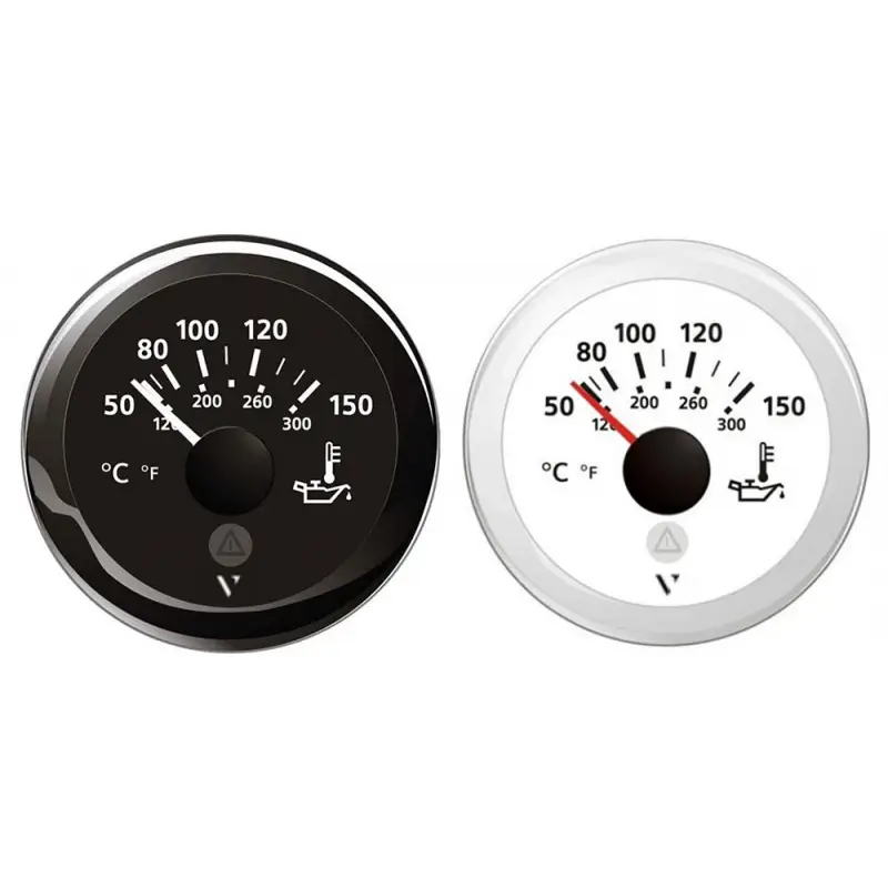 IND.TEMP.OLIO MOTORE NERO 12/24 V Popolare