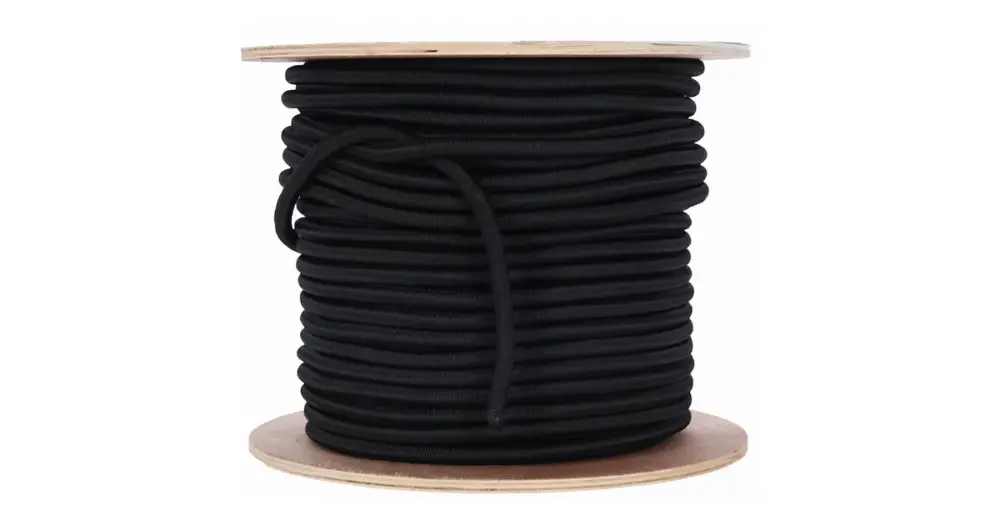 TRECCIA NERA ELASTICA Ø MM 8 MT100 Reso Gratuito